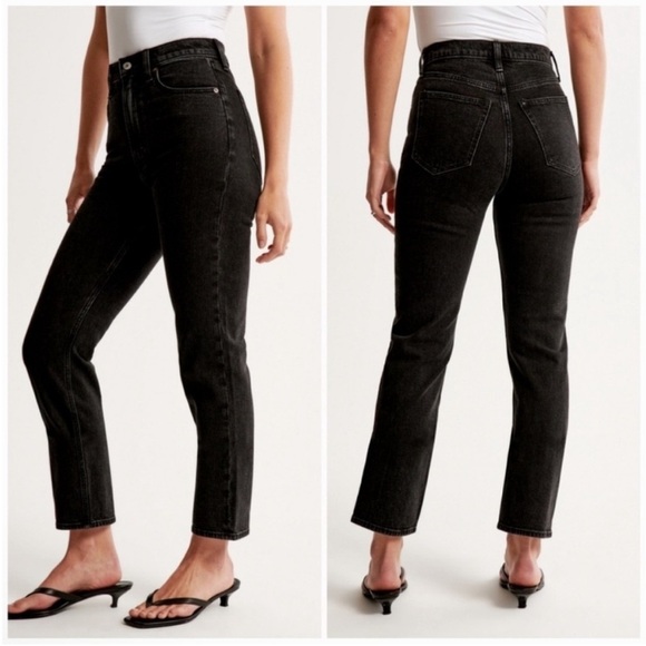 Abercrombie & Fitch The Ankle Straight Ultra High Rise Size 28 - Picture 1 of 5